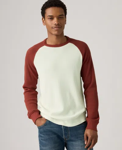 Levi's Men's Thermal Long Raglan Sleeve T-shirt In Neutral