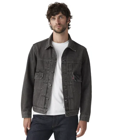 Levi's Men's Type Ii Relaxed-fit Denim Trucker Jacket In Black
