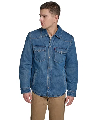 Levi's Men's Western Shirt Jacket In Blue