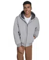 Levi's Men's Wool-blend Hooded Bomber Jacket In Gray
