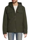 Levi's Men's Cotton Canvas Hood Jacket In Green