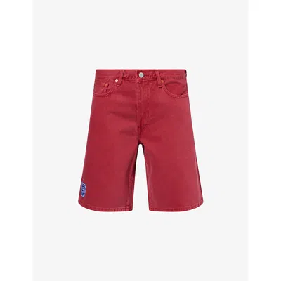 Levi's Mens Red  X World Cup England 478 Baggy-fit Denim Shorts