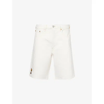 Levi's Mens White  X World Cup France 478 Denim Shorts