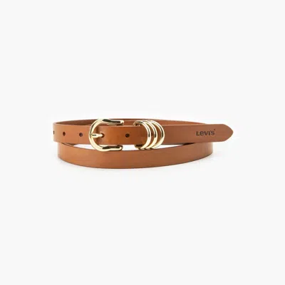 Levi's Metal Loop Belt In Brown