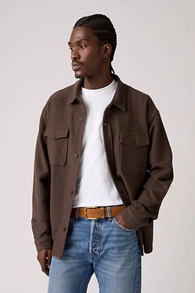 Levi's Metal Two Horse Keeper Belt In Black