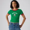 Levi's Mexico Mini Ringer Tee T-shirt In Green