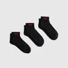 Levi's Mid Cut Socks (3-pack) In Black