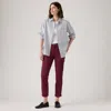 Levi's Mid-rise Boyfriend Women's Pants 34x30 In Burgundy