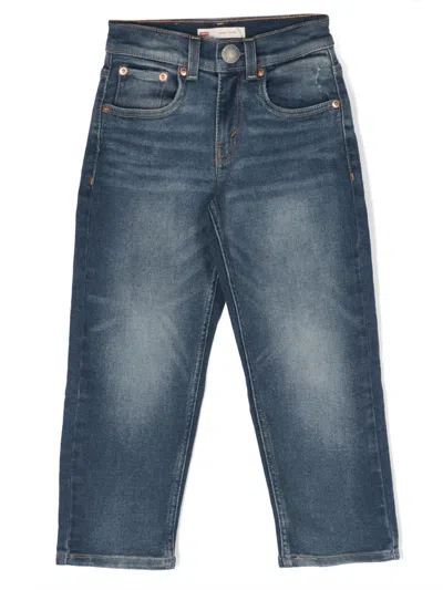 Levi's Kids' Mid-rise Straight-leg Jeans In Blue