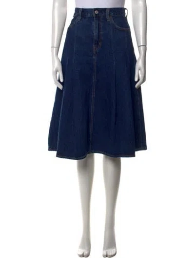 Pre-owned Levi's Midi Length Skirt In Blue