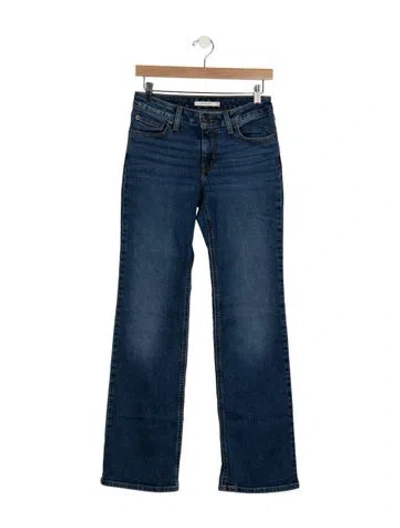 Pre-owned Levi's Mid-rise Flared Jeans In Blue