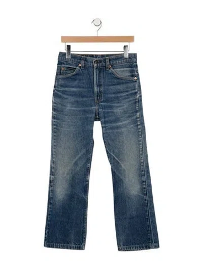 Pre-owned Levi's Mid-rise Flared Jeans In Blue
