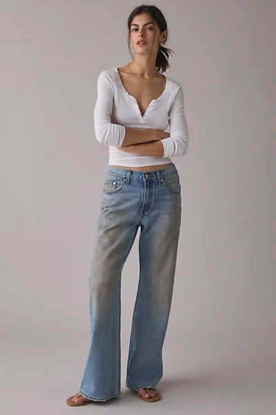 Levi's Mid-rise Loose Bootcut Jeans In Off Roading, Women's At Urban Outfitters In Blue