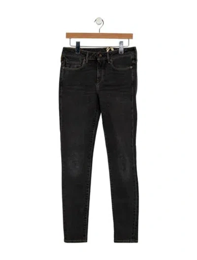 Pre-owned Levi's Mid-rise Skinny Leg Jeans In Gray