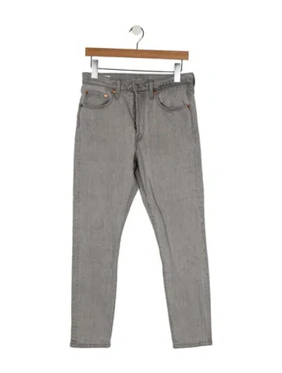 Pre-owned Levi's Mid-rise Skinny Leg Jeans In Gray