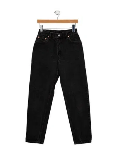 Pre-owned Levi's Mid-rise Straight Leg Jeans In Blue