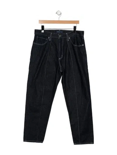 Pre-owned Levi's Mid-rise Straight Leg Jeans In Blue