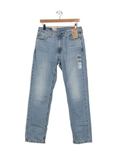 Pre-owned Levi's Mid-rise Straight Leg Jeans In Blue