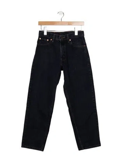 Pre-owned Levi's Mid-rise Straight Leg Jeans In Blue