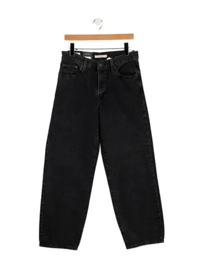 Pre-owned Levi's Mid-rise Straight Leg Jeans W/ Tags In Black