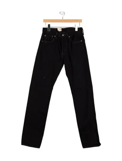 Pre-owned Levi's Mid-rise Straight Leg Jeans W/ Tags In Black