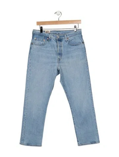 Pre-owned Levi's Mid-rise Straight Leg Jeans W/ Tags In Blue