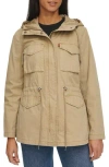 Levi's® Military Four-pocket Zip Hooded Jacket In Safari