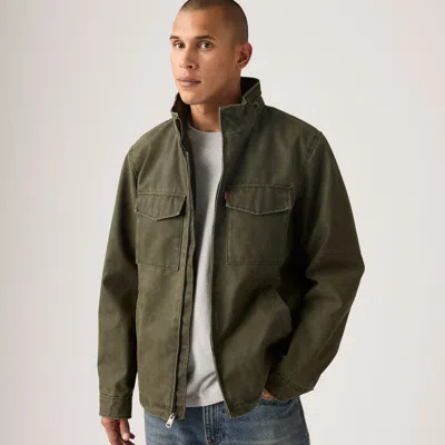 Levi's Military Two Chest Pocket Jacket In Green