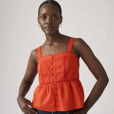 Levi's Mimi Blouse In Orange