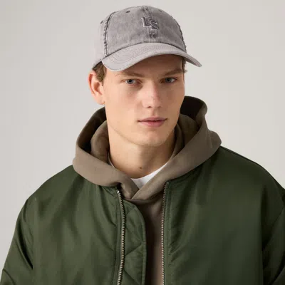 Levi's Monogram Cap In Gray