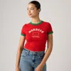Levi's Morocco Mini Ringer Tee T-shirt In Red