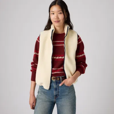 Levi's Morrison Sherpa Vest In Neutral