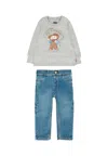 Levi's Multicolor Suit For Baby Boy With Bear In Multi