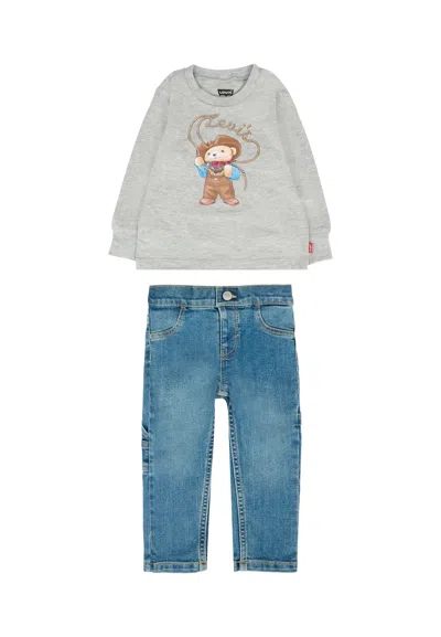 Levi's Multicolor Suit For Baby Boy With Bear