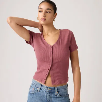 Levi's Muse Short-sleeve Tee T-shirt In Pink