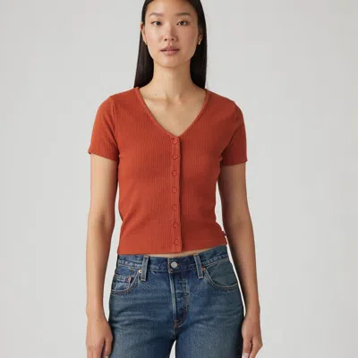 Levi's Muse Short-sleeve Tee T-shirt In Red