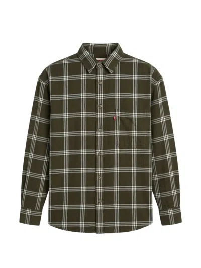 Levi's Nash Check Flannel Shirt In Green