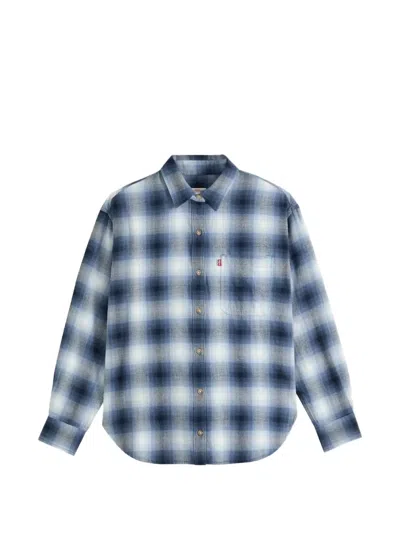 Levi's Nash Check-pattern Flannel Shirt In Blue