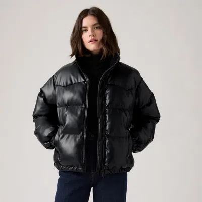 Levi's Noe Western Puffer Jacket In Black