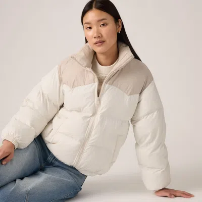 Levi's Noe Western Puffer Jacket In White