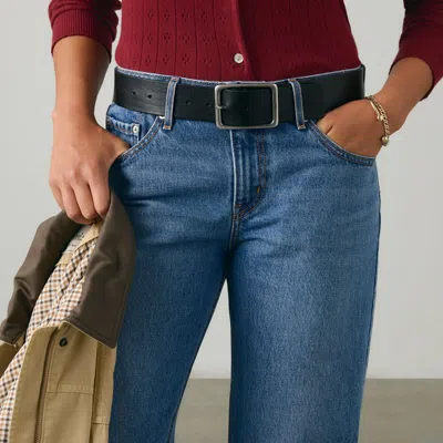 Levi's Noe Wide Belt In Caviar