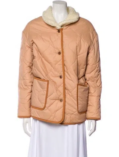 Pre-owned Levi's Nylon Puffer Jacket In Brown