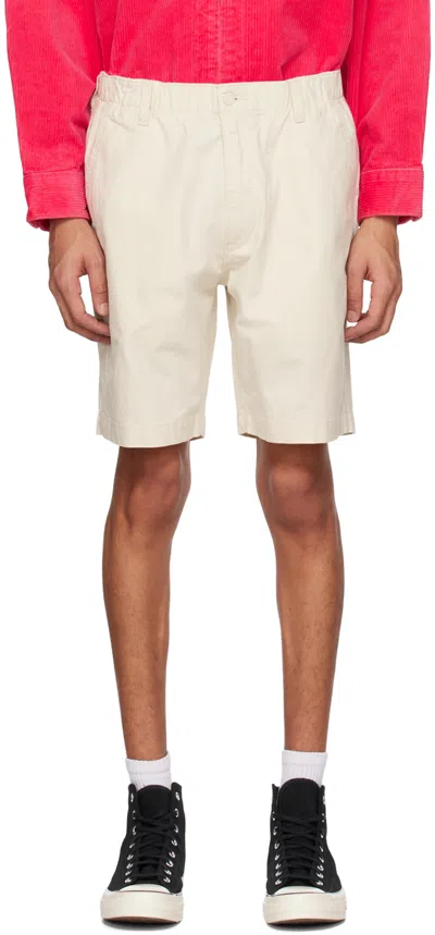 Levi's Off-white Xx Chino Ez Shorts In Oatmeal