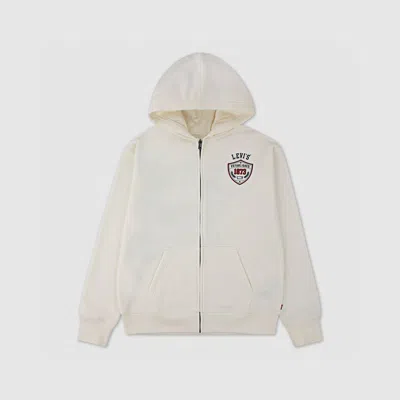 Levi's On The Field Full Zip Hoodie Big Boys S-xl Xl In White
