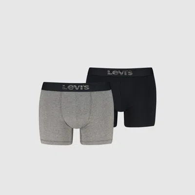 Levi's Opt Iii Boxer Brief 2 Pack In Black