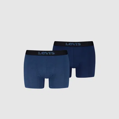 Levi's Opt Iii Boxer Brief 2 Pack In Blue