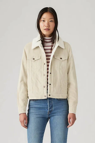 Levi's Original Sherpa Trucker Jacket In Neutral