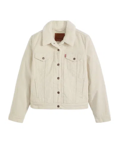 Levi's Original Sherpa Trucker Jacket In White