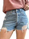 Levi's Original Short Sansome Straggler In Medium Wash In Blue