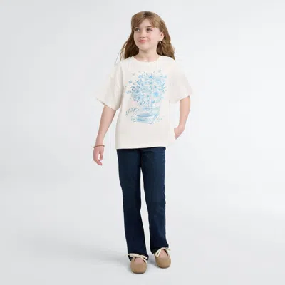 Levi's Oversized Tee Big Girls 7-16 T-shirt L In Egret